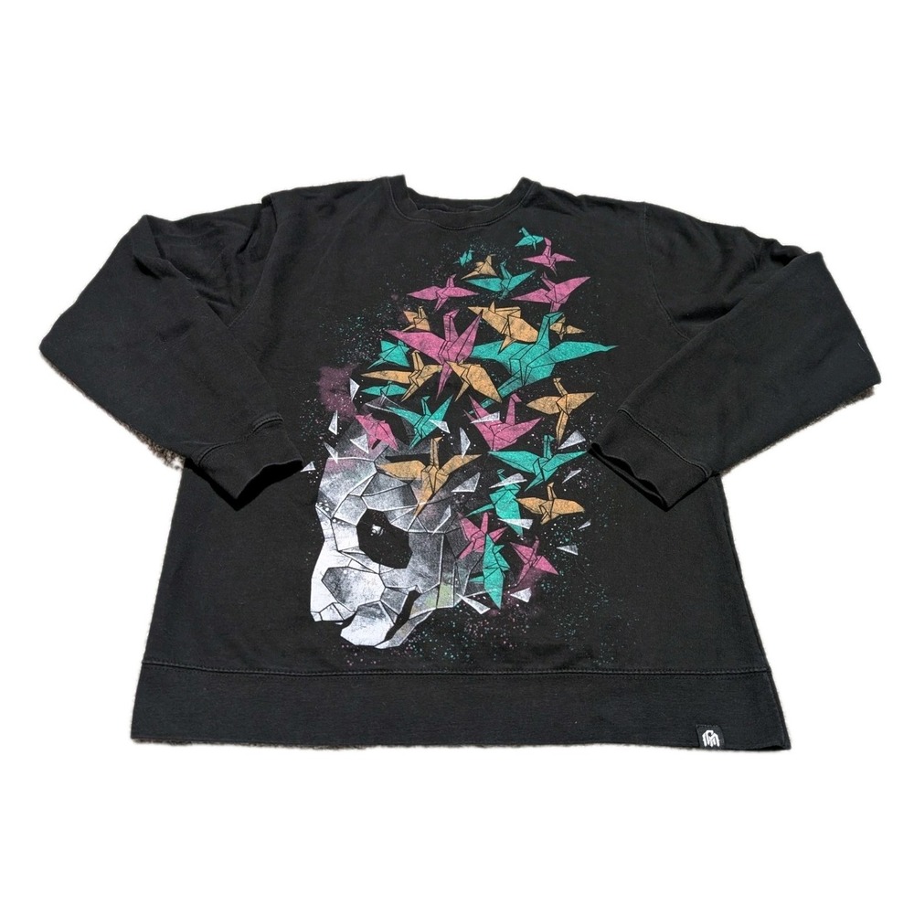 Into the AM Unisex‎ Panda Oragami Long sleeve Shirt Medium EUC